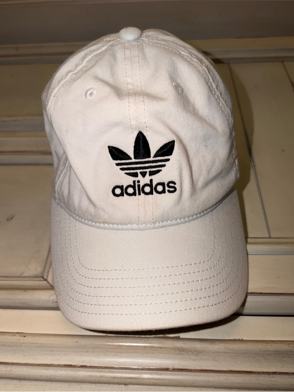 adidas Women’s White Cap with Black Logo